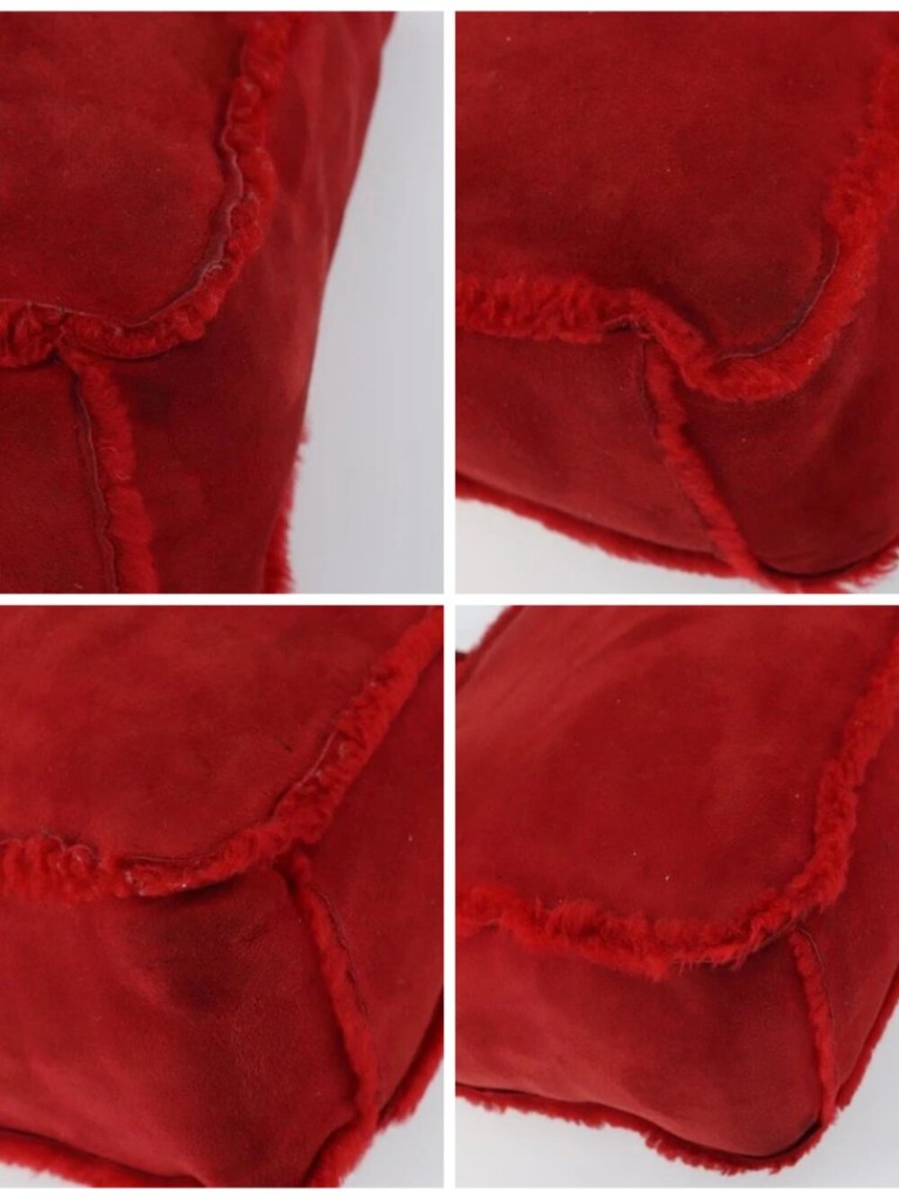 CHANEL Tote Bag Suede Red CC Auth 164529 - Picture 16 of 16